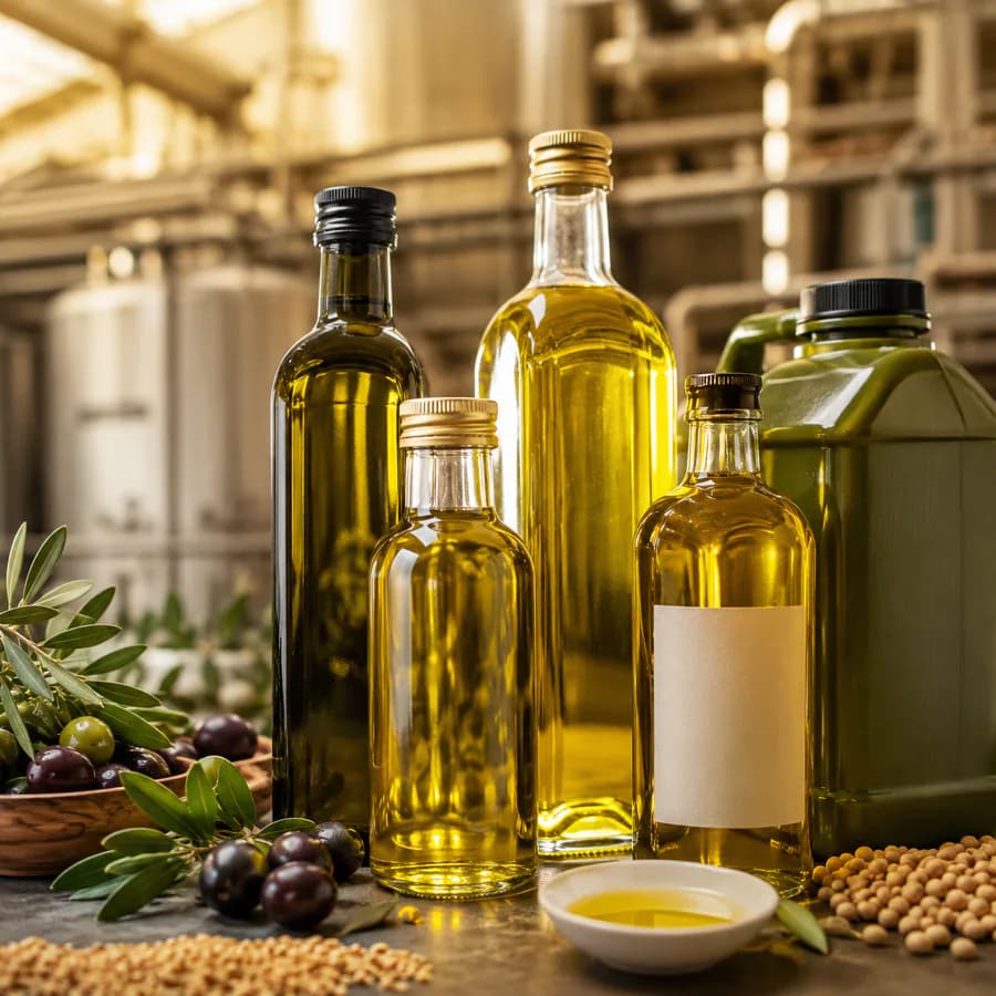 Aceites de origen argentino preparados para exportación