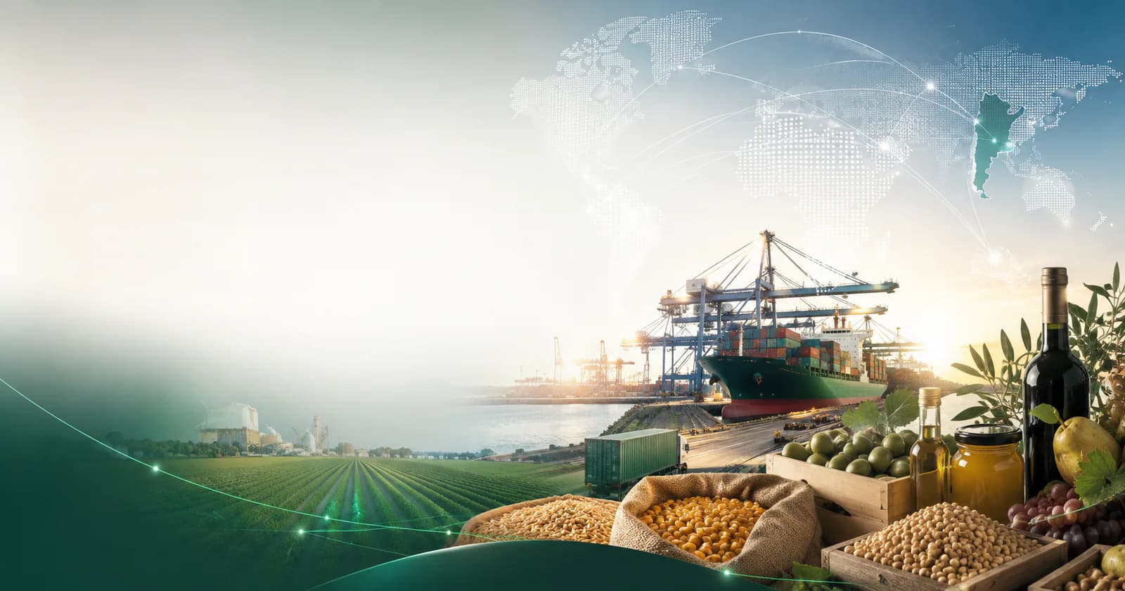 Producción argentina conectada con infraestructura portuaria internacional