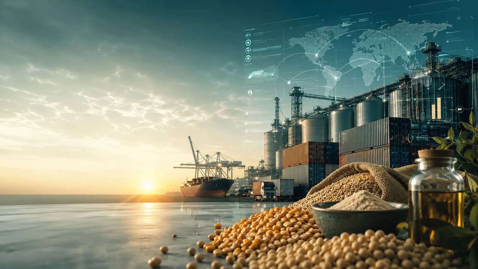 Terminal agroindustrial y portuaria conectada con mercados internacionales